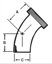 Picture of 45 DEGREE ELBOW  WELD X THREAD T304 3A