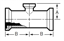 Picture of REDUCING TEE  ALL ENDS FEMALE  T316L 3A