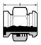 Picture of ADAPTER  ONE END E15WI OTHER 14&13H  T304 3A