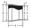 Picture of TRANSITION PC 2-1/2 TUBE X 2-1/2 SCH40 T316L MACHINE FINISH