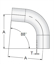 Picture of 88 DEG ELBOW BUTTWELD T316L 15 RA EP ID/LT POL OD SF4