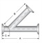 Picture of 45 DEGREE CLAMP LATERAL T316L 20 RA ID/32 RA OD SF1