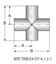 Picture of BUTTWELD CROSS  T316L 20 RA ID/32 RA OD SF1