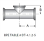 Picture of SHORT OUTLET CLAMP TEE 6 MO 20 RA EP ID/32 RA  OD  SF5
