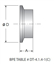 Picture of CLAMP FERRULE SHORT  A22  20 RA ID/32 RA OD  SF1